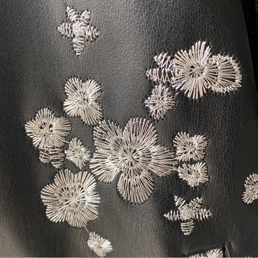 Michael Kors Black Floral Bomber Jacket - Picture 7 of 8